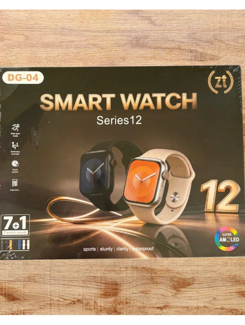 NWT Smart Watch Series 12 Amoled Fitness Watch + 7 Bands